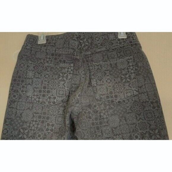 Soft Surroundings Women Pull On Jean Sz Small Black Gray Patchwork Boho Chic - Picture 9 of 12